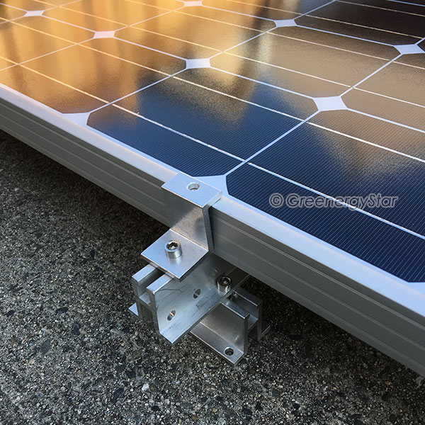 7 Foot Solar Panel Mounting Rack Rail With Clamps + Brackets For Boat 